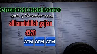 PREDIKSI HKG LOTTO SENIN 4 NOVEMBER 2024  BOCORAN TOGEL HKG HARI INI  RUMUS HK JITU HARI INI [upl. by Rosco]