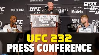 UFC 232 Jones vs Gustafsson 2 Press Conference  MMA Fighting [upl. by Garett]