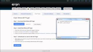 Enjin Minecraft Plugin Setup Tutorial [upl. by Lokim]