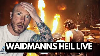 Drummer Reacts To  RAMMSTEIN  WAIDMANNS HEIL LIVE FIRST TIME HEARING [upl. by Gerta]