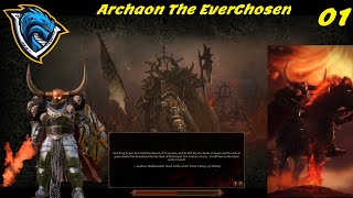 Total Warhammer 3 IE  Learning Archaon for the 1st time  Lets Play 1 [upl. by Anirbak]