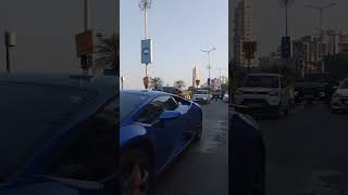 Lamborghini Huracan 😈 in Worli see face 🥶🏎️ [upl. by Namaj859]