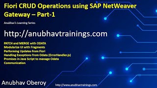 MERGE Using OData in SAP OData  SAP UI5 Update and Delete OData Calls [upl. by Hannie]