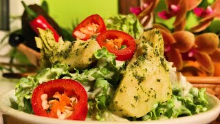 Artichoke Avocado Pea Frisée Salad with Garlic Cashew Dressing  Take 3 [upl. by Valencia264]