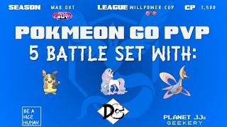 Pokémon GO PvP  Willpower Cup 5 Rounds  Morpeko  Rapidash G  Cresselia [upl. by Alletneuq]