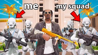 Fortnite Squads But We Protect SNOOP DOGG [upl. by Otrebireh]