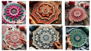 100Doily Design for BeginnersCrochet Doily Designshare Idea2024crochethandmadeaidesign2024 [upl. by Arnulfo]