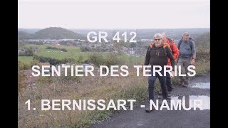 GR 412  SENTIER DES TERRILS 1 BERNISSART  NAMUR 191 km [upl. by Mcnully]