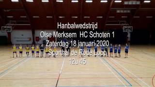 Handbalwedstrijd Olse Merksem  HC Schoten 1 [upl. by Wailoo]