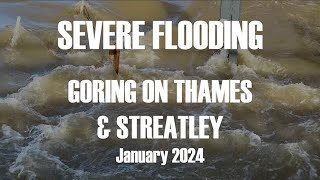 Flooding at Goring amp Streatley HD 1080p [upl. by Asiram]