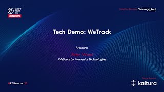 Tech Demo WeTrack Its time to track your sustainability properly  Event Tech Live 2023 [upl. by Ilana710]