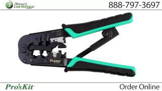 Ratcheting Crimp Tool  RJ11 and RJ45 Crimp Tool [upl. by Nedrob352]