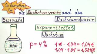 Wachstumsrate und Wachstumsfaktor berechnen [upl. by Dygall936]