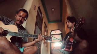 Nepathya  Binti cha mero  Acoustic cover  jamming with Dad [upl. by Thorley]