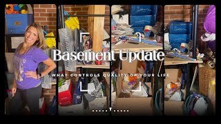 Basement DeClutter Update  What controls your Quality of Life [upl. by Atiuqin636]