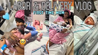 LABOR AND DELIVERY VLOGBirth Vlog  Postpartum ExperienceFirst Time MomFTTEMUTiannaMarie [upl. by Meadows]