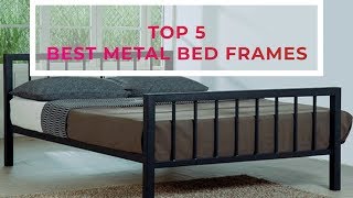 Top 5 Best Metal Bed Frames Review – Which Steel Frame You Should Buy [upl. by Jade]