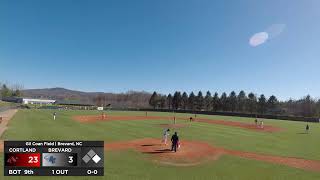 Baseball Brevard vs Cortland  315  2 PM [upl. by Kaiulani212]