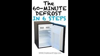 Defrost mini fridge properly [upl. by Studley]