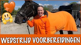 Esra gaat op wedstrijd  PaardenpraatTV [upl. by Ydnar836]