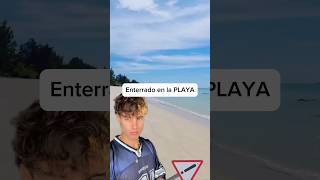 Enterrado vivo en la playa caso real [upl. by Latrell]