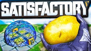 How to Potato with the Satisfactory Farming Mod  Satisfactory Modded Lets Play Ep 6 [upl. by Atnas]