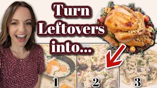 What to make with LEFTOVER TURKEY or chicken  3 great recipes [upl. by Erotavlas]