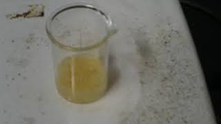 Synthesis of Cisplatin Part 4 Mixing cisdiamminediiodoplatinumII with silver sulfate [upl. by Nilat]