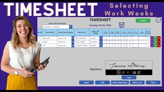 Power Apps TimeSheet Creator Part 4 [upl. by Ayahsal805]