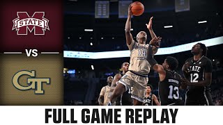 Mississippi State vs Georgia Tech Full Game Replay  202324 ACC Men’s Basketball [upl. by Divadnoj]