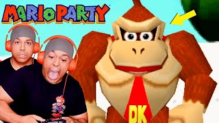 PLAYING THE FIRST MARIO PARTY FOR THE FIRST TIME MARIO PARTY N64 DONKEY A PROBLEM [upl. by Nnaitsirhc]