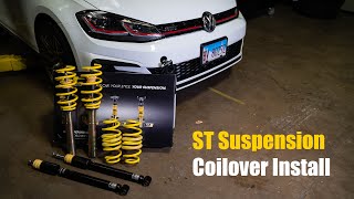 Mk7Mk75 GTI ST Coilovers Install [upl. by Araet]