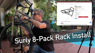 Surly 8Pack Rack Install [upl. by Adlesirhc]