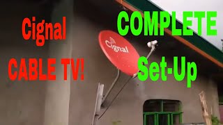 Satlite TV box by Cignal Installation Guide [upl. by Eelrebmik]