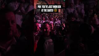 POV Youve just won 60k at the darts 🤩  202425 Paddy Power Darts World Championship [upl. by Ralyat]