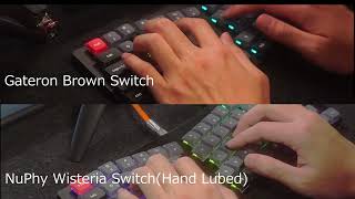 Keychron K11 Pro Brown Switch vs Wisteria Switch [upl. by Coral]