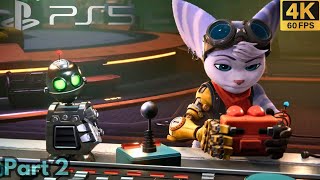 Ratchet amp Clank Rift Apart PS5 Gameplay Part 2 4K 60FPS No Commentary [upl. by Sueddaht]