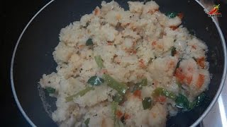 upma Preparation ఉప్మా తయారీ in Telugu [upl. by Ahsinyar278]