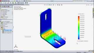 SettingUp amp Running a SolidWorks Simulation Study [upl. by Ytisahc]