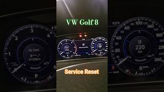 VW Golf 8 Service zurücksetzen Service Reset Ölwechsel zurücksetzen [upl. by Lotsirhc]