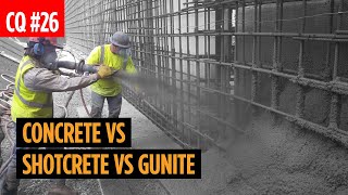 Concrete vs Shotcrete vs Gunite [upl. by Minta]