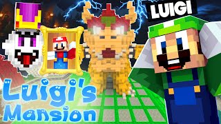 LUIGI VS KING BOO FINALE 94  Super Mario  Minecraft [upl. by Aitnic102]