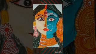 Jay maa Durga 🔱 Jay maa kali 🏵️🪔 painting short maadurga navratri jaimatadi durga viralshort [upl. by Dinan306]