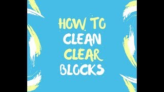 How to Easily Clean Acrylic Stamp Blocks [upl. by Eseryt]