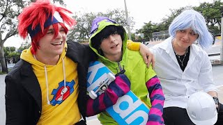 Sk8 The Infinity IRL  Cosplay Crack ft DannyPhantomexe and Birlap [upl. by Olyhs386]