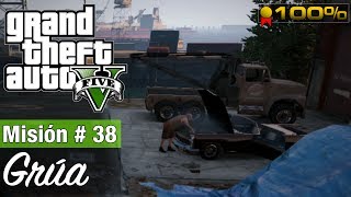 Grand Theft Auto 5  Misión 38  Grúa Medalla de Oro  100 [upl. by Krispin]