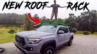 I MESSED UPRoof Rack Install  Tacoma to Overlander Build  2020  DIY [upl. by Rednijar]