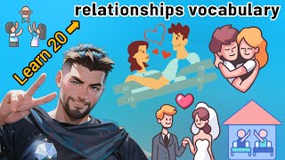 Learn and use these 20 essential vocabulary words for relationships 👬💑👭💒👫 [upl. by Glaudia]