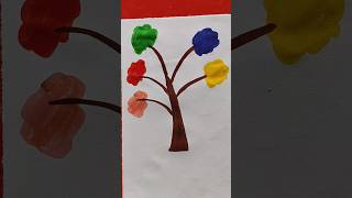 How to Draw Beautiful Tree 🌴 for Kids tree drawing [upl. by Adni]