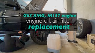 G63 AMG M157 engine Oil air filter replacement [upl. by Gorrono]